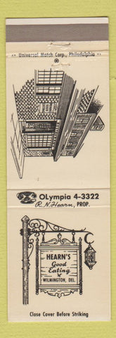 Matchbook Cover - Hearn's Restaurant Wilmington DE