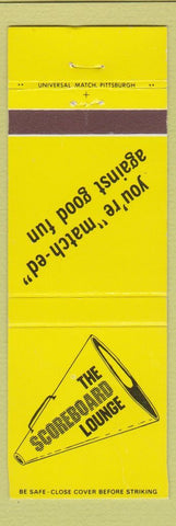 Matchbook Cover - Scoreboard Lounge Holiday Inn Beaver Falls PA