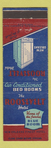 Matchbook Cover - Roosevelt Hotel New Orleans LA