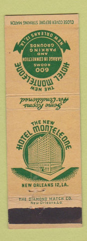 Matchbook Cover - Hotel Monteleone New Orleans LA YELLOW