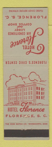 Matchbook Cover - Hotel Florence SC