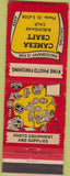 Matchbook Cover - Camera Craft Photo Equipment Burlingame CA WEAR