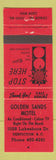 Matchbook Cover - Golden Sands Motel Penticton BC