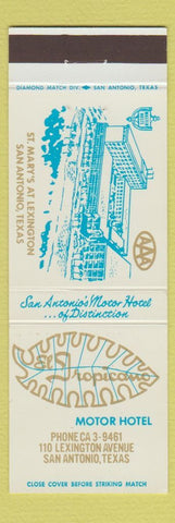 Matchbook Cover - El Tropicano Motor Hotel San Antonio TX