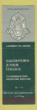 Matchbook Cover - Hagerstown Junior College Hagerstown MD