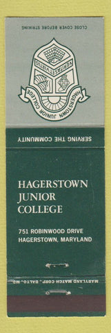 Matchbook Cover - Hagerstown Junior College Hagerstown MD