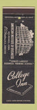 Matchbook Cover - College Inn Des Moines IA American Institute of Business