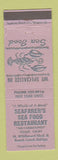 Matchbook Cover - Seafarer's Seafood Restaurant Wildwood NJ LAVENDER