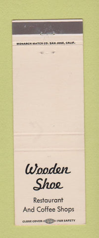 Matchbook Cover - Wooden Shoe Restaurant