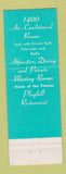 Matchbook Cover - Hotel Manhattan New York City
