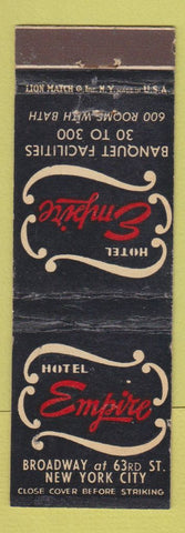 Matchbook Cover - Hotel Empire New York City