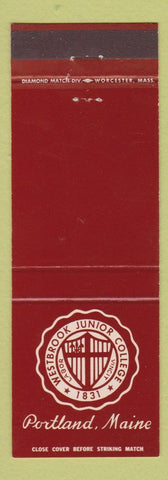 Matchbook Cover - Westbrook Junior College Portland ME