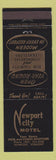 Matchbook Cover - Newport City Motel Newport VT