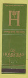 Matchbook Cover - The Homestead Hot Springs VA