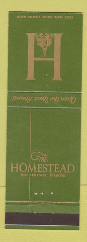 Matchbook Cover - The Homestead Hot Springs VA