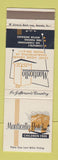 Matchbook Cover - Monticello Hotel Charlottesville VA