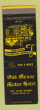 Matchbook Cover - Oak Manor Motor Hotel Baton Rouge LA