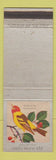Matchbook Cover - Ohio Blue Tip Matches Western Tanager