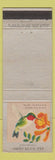 Matchbook Cover - Ohio Blue Tip Matches Ruby Throated Humming Bird WEAR