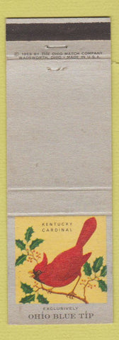 Matchbook Cover - Ohio Blue Tip Matches Kentucky Cardinal