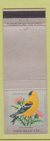 Matchbook Cover - Ohio Blue Tip Matches Goldfinch