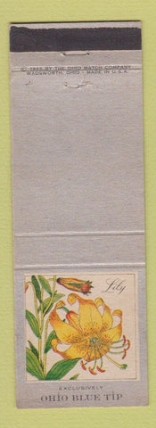 Matchbook Cover - Ohio Blue Tip Matches Lily