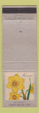 Matchbook Cover - Ohio Blue Tip Matches Narcissus