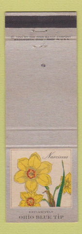 Matchbook Cover - Ohio Blue Tip Matches Narcissus