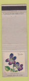 Matchbook Cover - Ohio Blue Tip Matches Violet