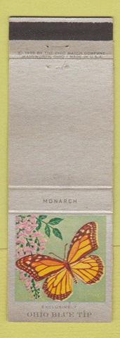 Matchbook Cover - Ohio Blue Tip Matches Monarch Butterfly