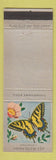 Matchbook Cover - Ohio Blue Tip Matches  Tiger Swallowtail Butterfly
