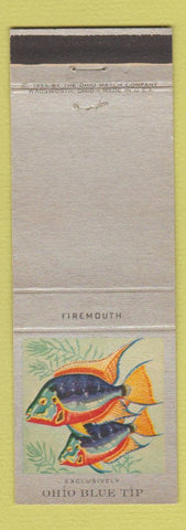 Matchbook Cover - Ohio Blue Tip Matches Firemouth Fish