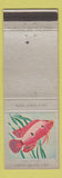 Matchbook Cover - Ohio Blue Tip Matches Ruby Jewel Fish