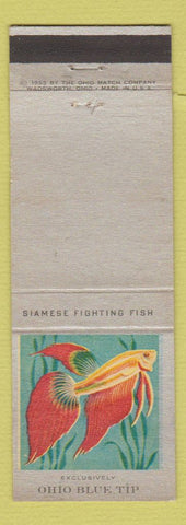 Matchbook Cover - Ohio Blue Tip Matches Siamese Fighting Fish