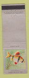 Matchbook Cover - Ohio Blue Tip Matches Tiger Barb Fish