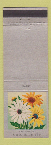 Matchbook Cover - Ohio Blue Tip Matches Daisy Flowers