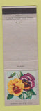 Matchbook Cover - Ohio Blue Tip Matches Pansy Flowers