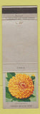 Matchbook Cover - Ohio Blue Tip Matches Zinnia Flowers