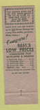 Matchbook Cover - Best Photo Service Syracuse NY