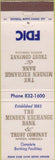 Matchbook Cover - Minden Exchange Bank Trust NE
