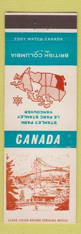 Matchbook Cover - Canada Stanley Park BC