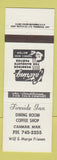 Matchbook Cover - Fireside Inn Carman MB