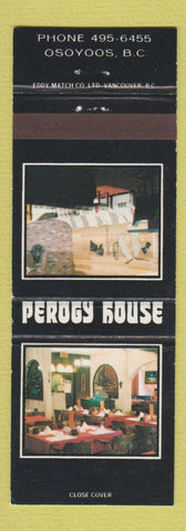 Matchbook Cover - Perogy House Osoyoos BC