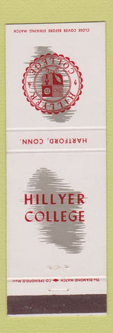Matchbook Cover - Hillyer College Hartford CT #1