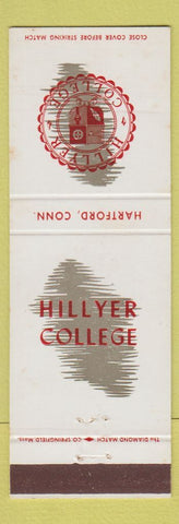 Matchbook Cover - Hillyer College Hartford CT #2