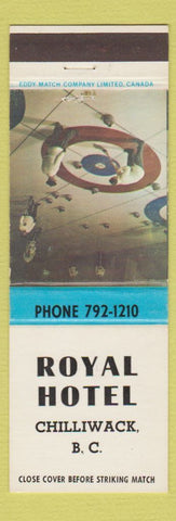 Matchbook Cover - Royal Hotel Chilliwack BC