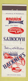 Matchbook Cover - Hackney's Restaurant Atlantic City NJ lobster