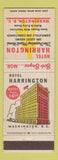 Matchbook Cover - Hotel Harrington Washington DC