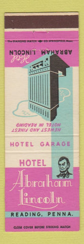 Matchbook Cover - Hotel Abraham Lincoln Reading PA