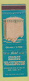 Matchbook Cover - Hotel George Washington New York City